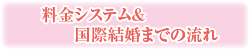 在日中国人結婚紹介事務所「蘭蘭」-料金システム